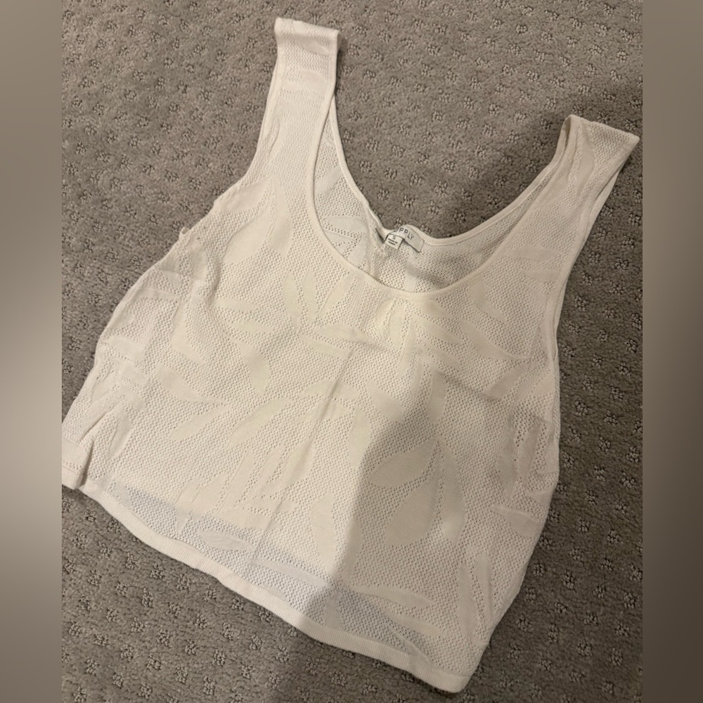 Z Supply Cream Knit Crop Tank Top